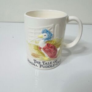 Schmid Jemima Puddle Duck Musical Mug Beatrix Potter Collectible Vintage 1985